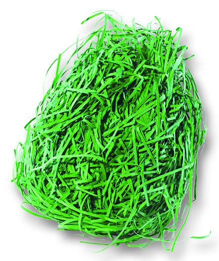 Dekoratívna tráva z papiera - 30 g - zelená