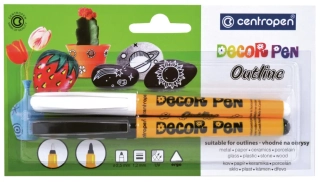 Dekor fixky Centropen kontúrovacie 2628 - sada 2ks